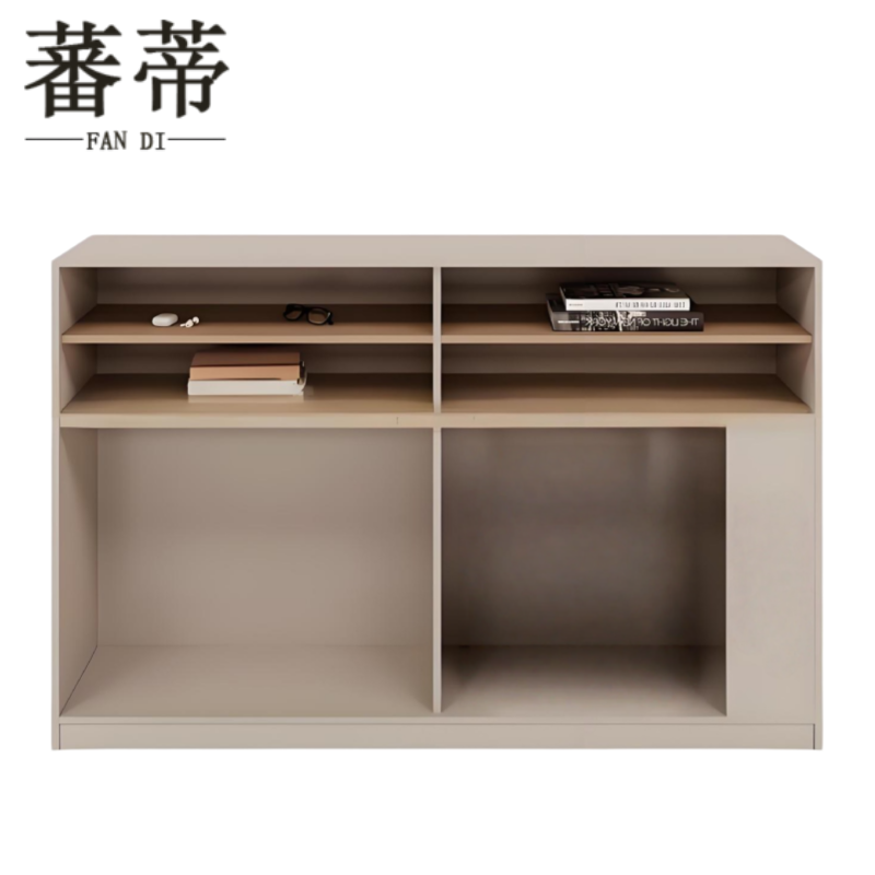 蕃蒂屏风办公桌2.8m(2人位+柜)套高清大图