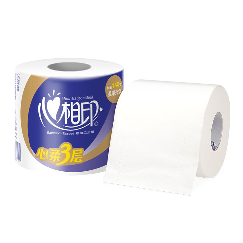心相印商务卷纸大克重卫生纸家用厕纸酒店办公室原生木浆卷纸27卷高清大图