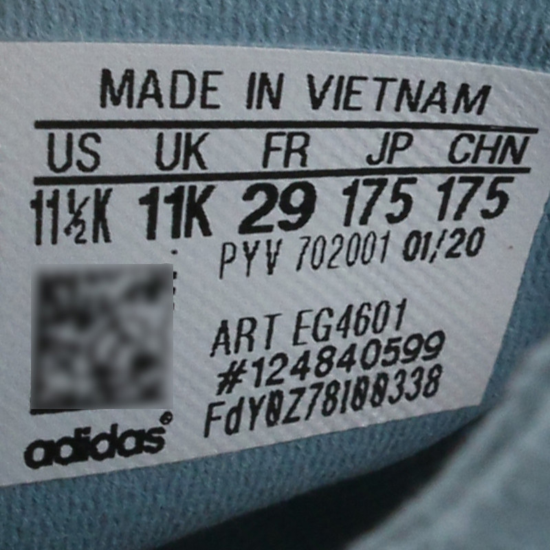 Adidas阿迪达斯儿童2020夏季男女中大童轻便透气训练休闲运动跑步鞋EG4601