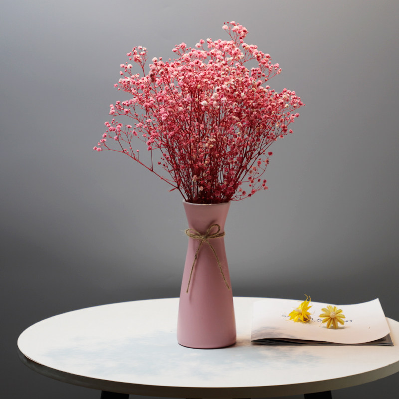 满天星花瓶陶瓷文艺小清新家居饰品现代简约客厅插花干花创意摆件