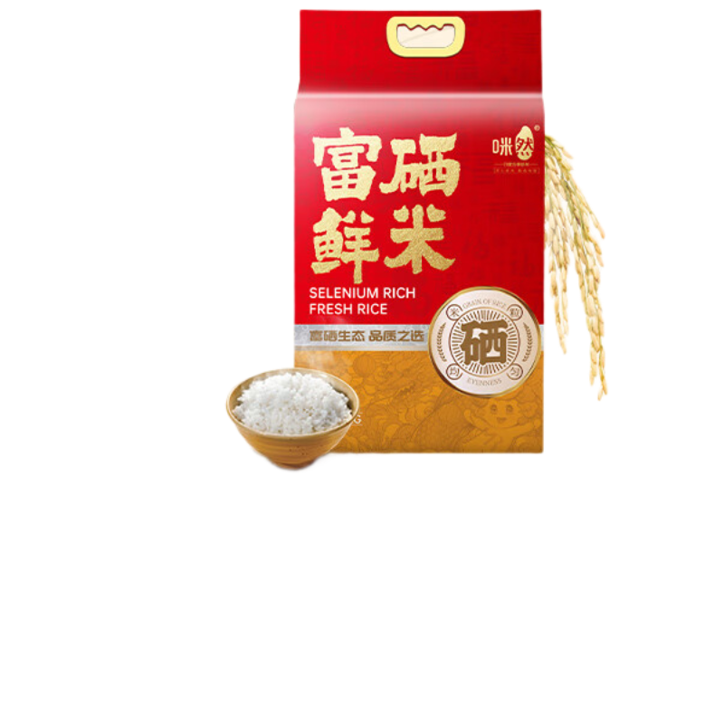 咪然富硒鲜米5kg/袋高清大图