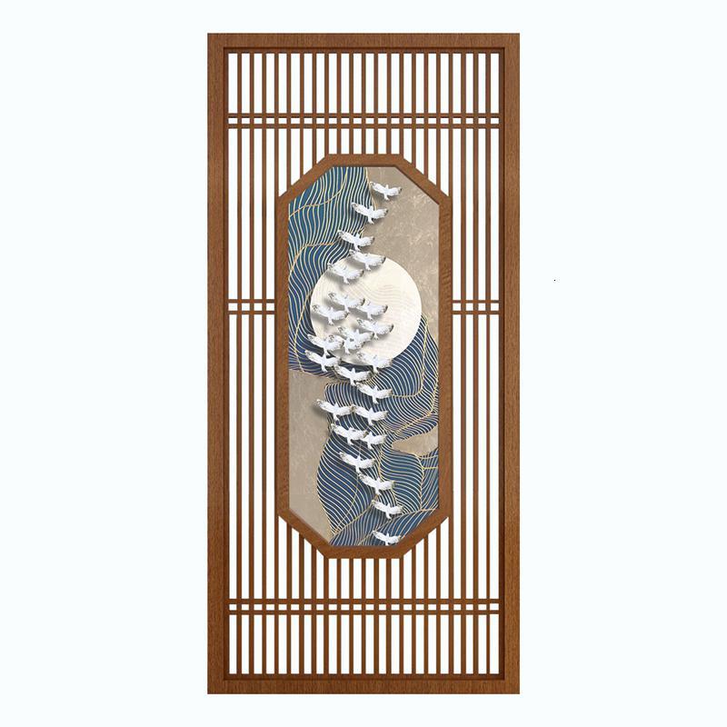 中式屏风隔断墙客厅闪电客进入户玄关办公室家用遮挡卧室实木酒店栅栏
