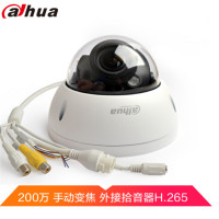 大华(alhua) DH-IPC-HDBW4233R-VFAS 200万变焦音频防暴半球POE网络摄像头 外接拾音器摄像