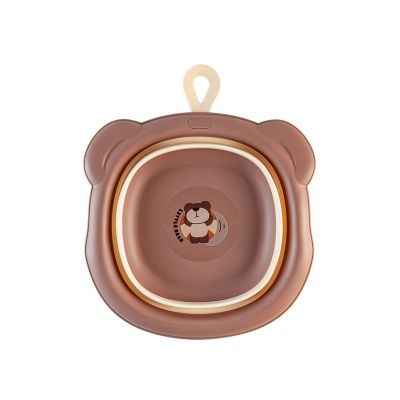 希艺欧O泡熊折叠盆CEO-7754 咖色