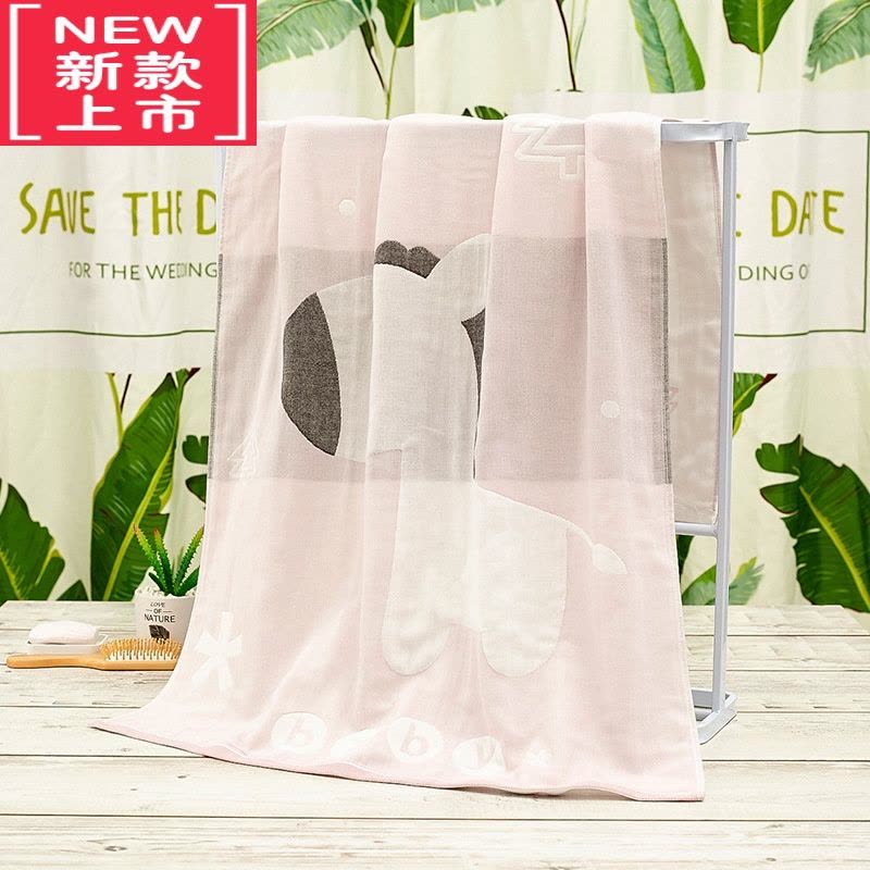 可莉允纱布浴巾春秋大人家用吸水速干儿童洗澡宝宝大号毛巾夏图片