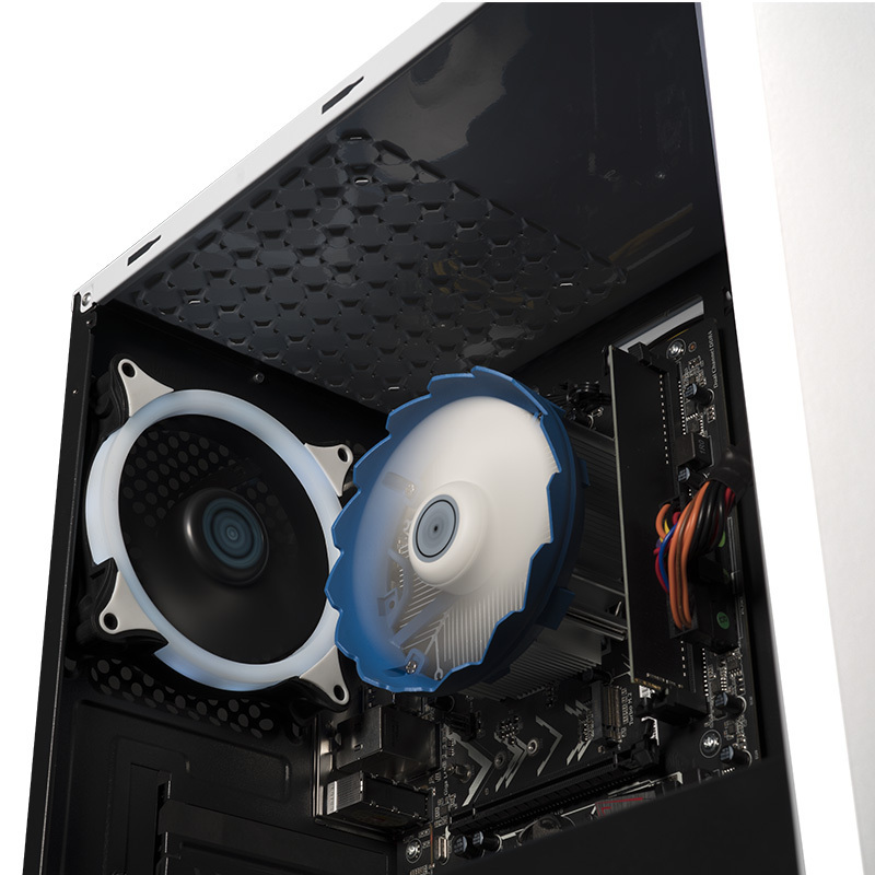攀升 AMD锐龙R5 2400G升3400G四核处理器/A320/8G DDR4内存/240G固态 台式电脑家用娱乐集显主机 游戏台式机 组装机 电脑主机 DIY整机
