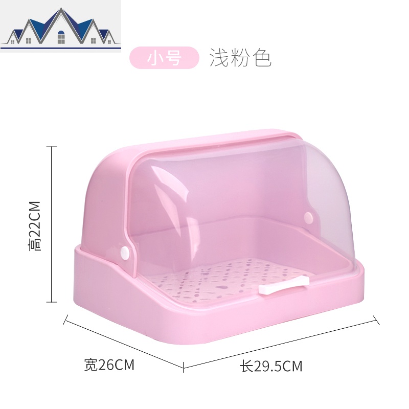 厨房碗筷餐具奶瓶收纳盒带盖家用碗柜沥水杯架调味料置物架杯子架 三维工匠高清大图