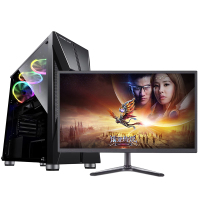 铭能 i9级2670V2/GTX1660Ti独显/16G内存/512G固态 台式电脑 DIY组装机 台式机电脑主机 组装电脑 家用办公商务学生直播网课游戏电脑台式+19英寸全套