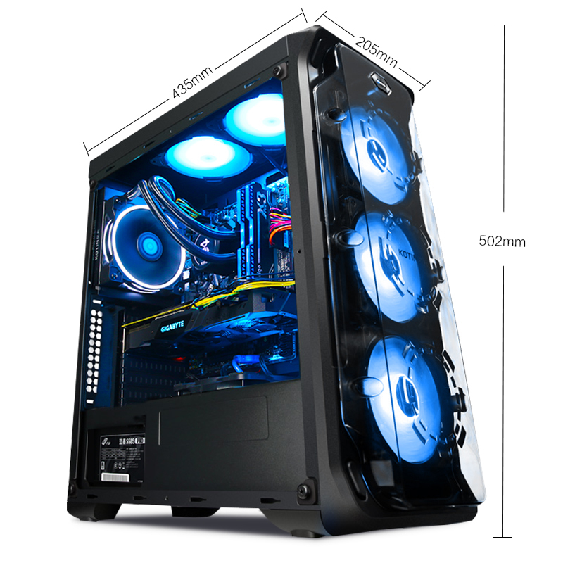 京天(KOTIN)Ryzen 7 3700X/RTX2060/16G DDR4/256G固态台式游戏主机家用办公渲染组装电脑苏宁自营音影娱乐