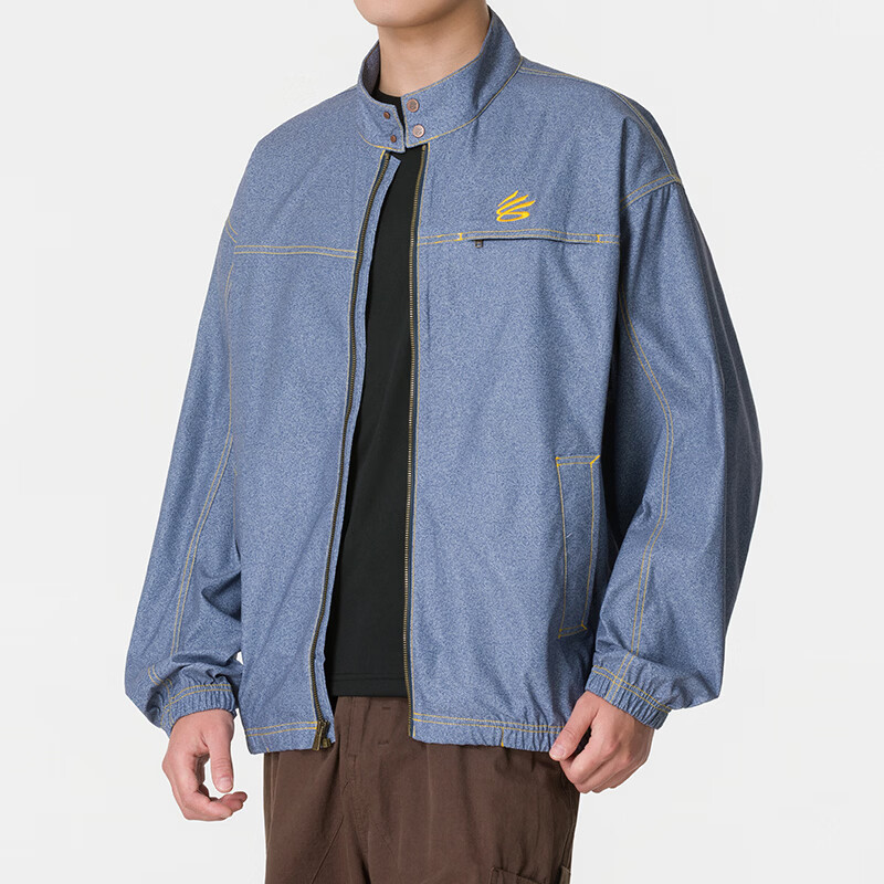 UA安德玛夹克男装新款运动服时尚舒适透气简约运动外套6005672-001 ZP高清大图