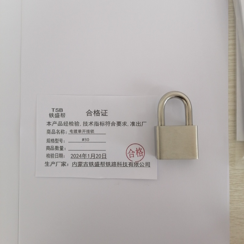 铁盛帮 电镀单开挂锁#30 把高清大图