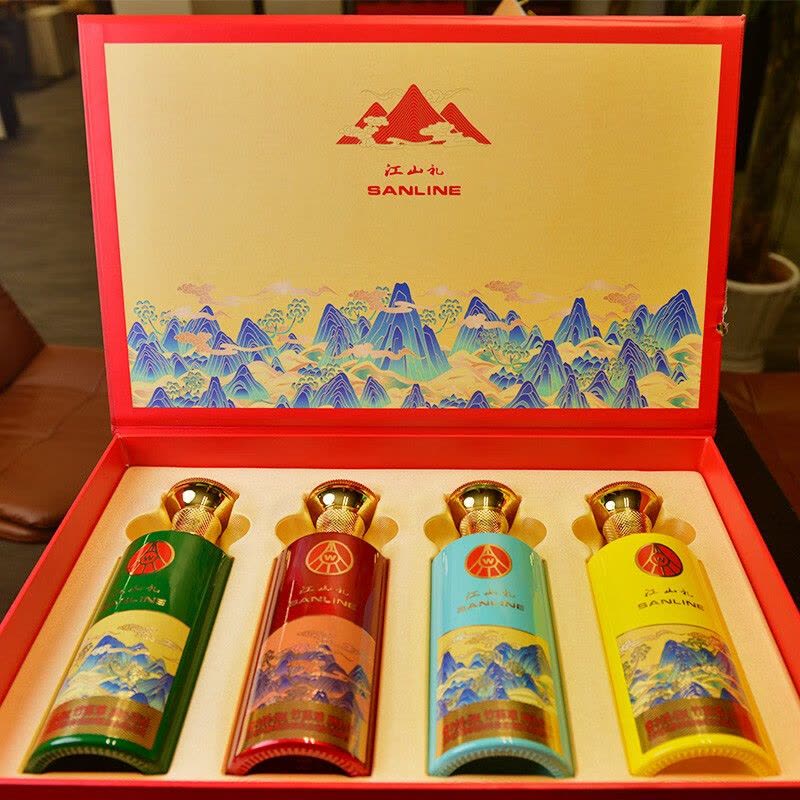 五粮液 白酒　SANLINE 紅山礼　500ml×2本 五粮液 白酒 SANLINE 紅山礼 500ml×2本 SANLINE - 京东