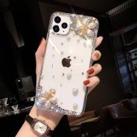 新年款苹果11手机壳iPhone7/8plus水钻12全包xsmax防摔软壳8套6潮 奢华双珍珠款(单壳) 苹果6-4.