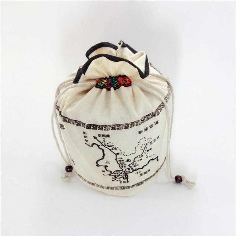 空布袋子大中小号通用装357克七子饼散茶白茶叶100克棉布袋10不含茶叶