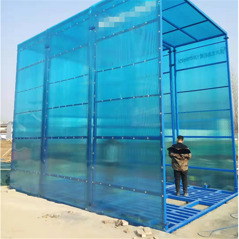 工程洗车机洗车棚 10mm厚阳光板洗车棚 尺寸:8x4x5m 单位:套