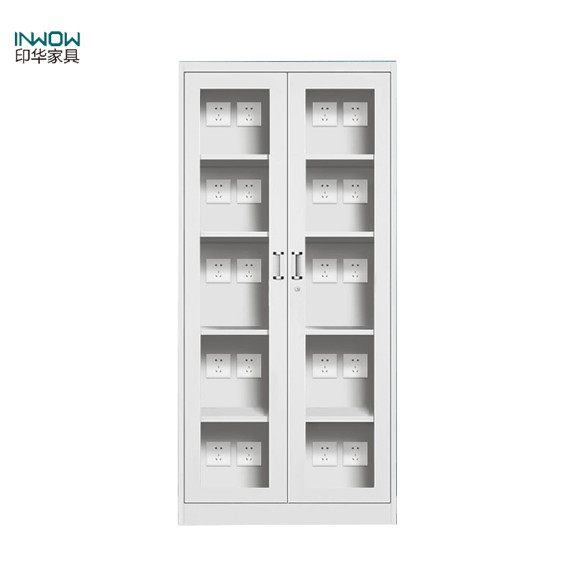 印华(YINHUA)对开门 玻璃门充电柜(850*390*1800)(组)高清大图