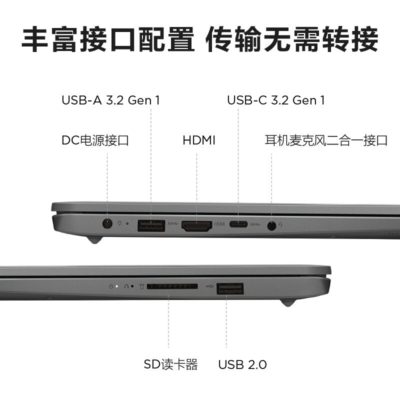 联想笔记本电脑IdeaPad14S 14英寸学生轻薄商务办公本 [i5-1155G7 16G 512G ]