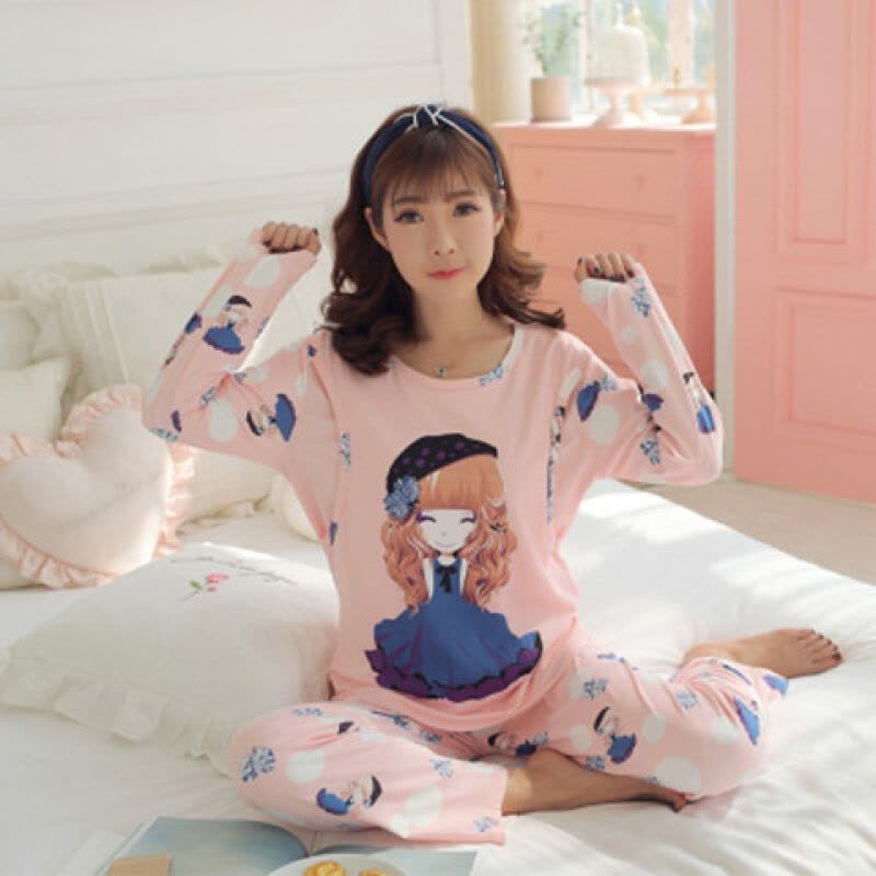 迪鲁奥(DILUAO)大码月子服孕妇睡衣棉布200斤加肥加大春秋季产后哺乳期夏天薄款图片