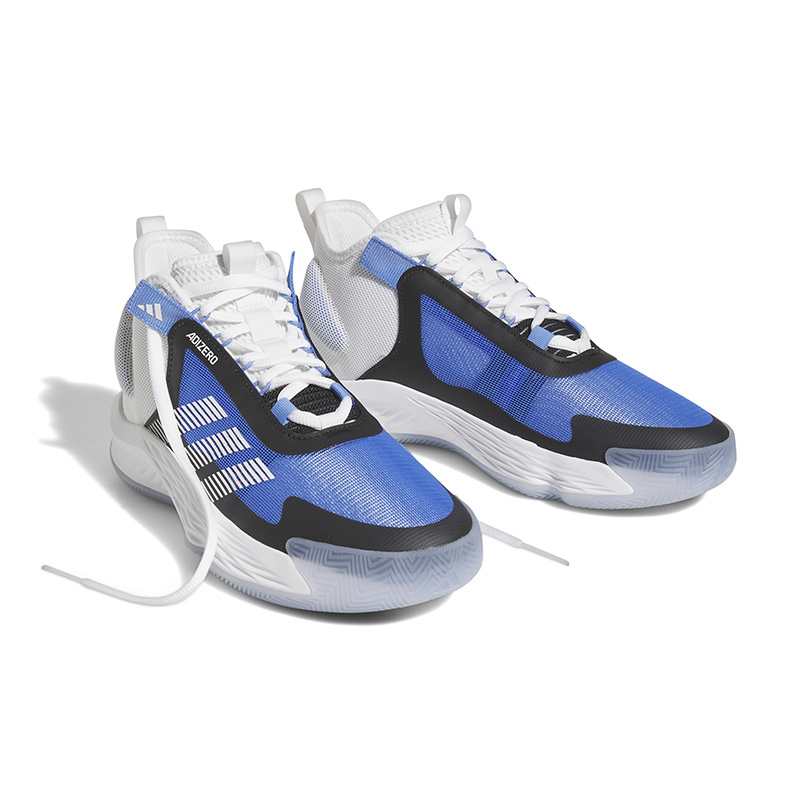 adidas Adizero Select 减震防滑耐磨 低帮 篮球鞋 男女同款 蓝白 IE9266