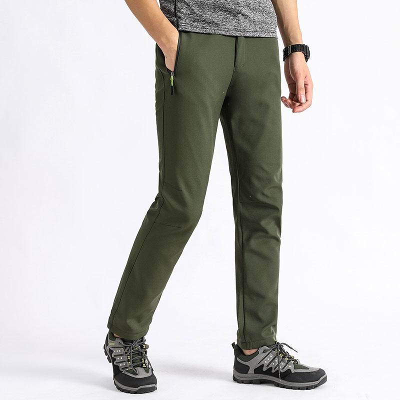 闪电客户外冲锋裤男加绒加厚冬季防风防水大码保暖旅行徒步登山裤春