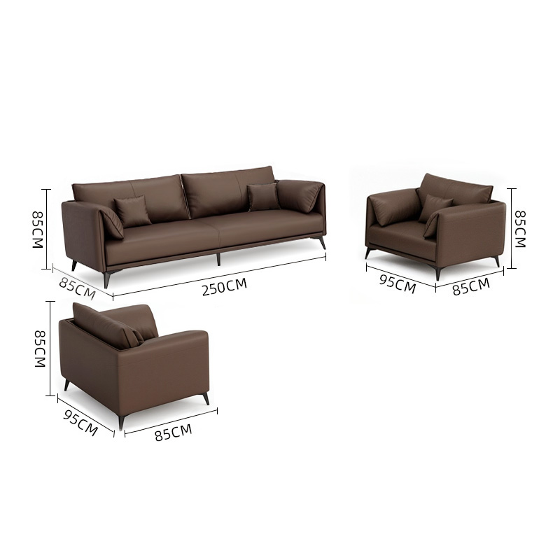 智叶舟接待沙发组合250*85*85cm(4+1+1)套高清大图