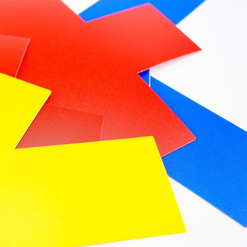 海斯迪克hkl1425s管理地贴6s定位贴地面贴纸四角定位标签155cm红色l型