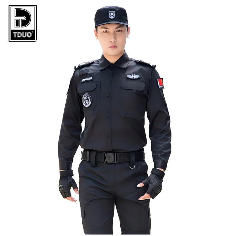 TDUO工作服套装短袖保安制服E31 套高清大图