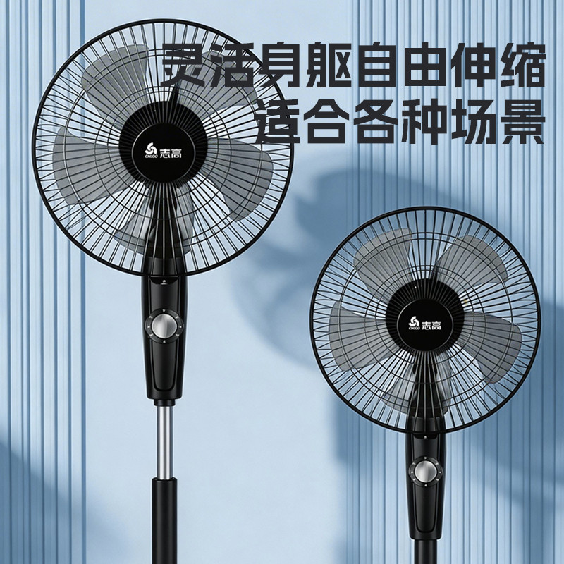志高(CHIGO)落地扇FS-30-12A13 黑色高清大图