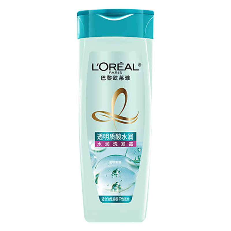 欧莱雅洗发水水润洗发水无硅油清爽发丝洗发露400ml