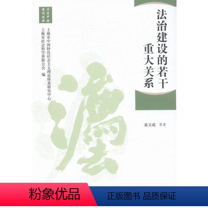 [正版]法治建设的若干重大关系桑玉成等社会义法制建设研究中国 书法律书籍