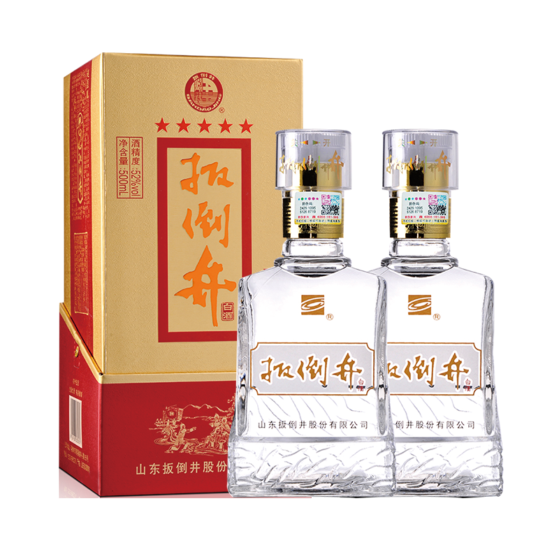 白酒52度扳倒井52500ml2瓶装浓香型白酒纯粮酿造