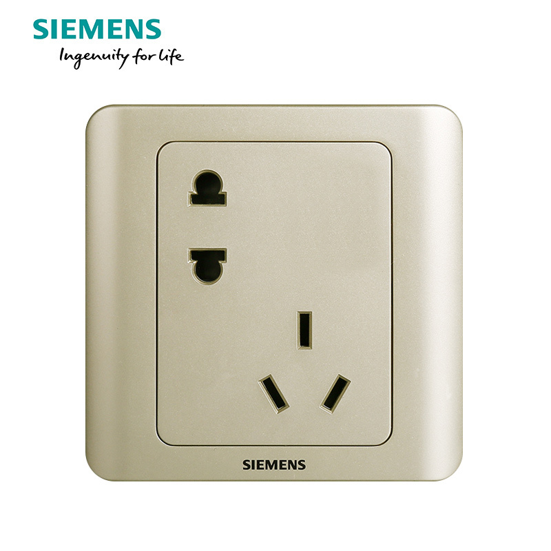 西门子(SIEMENS)开关插座 远景系列三色斜五孔错位五孔电源插座