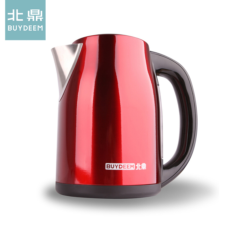 北鼎(buydeem)电水壶 K603 电热水壶自动断电304不锈钢烧水壶进口温控器 防干烧1.7L 锦葵红