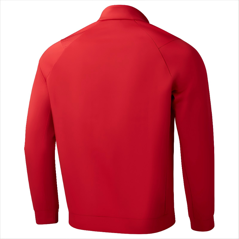 针织上衣 977427068003-2 正黑色、辣椒红(中性)高清大图