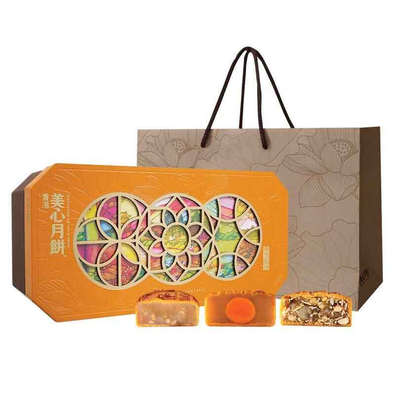 中国香港美心月饼礼盒东方之珠月饼礼盒装660g