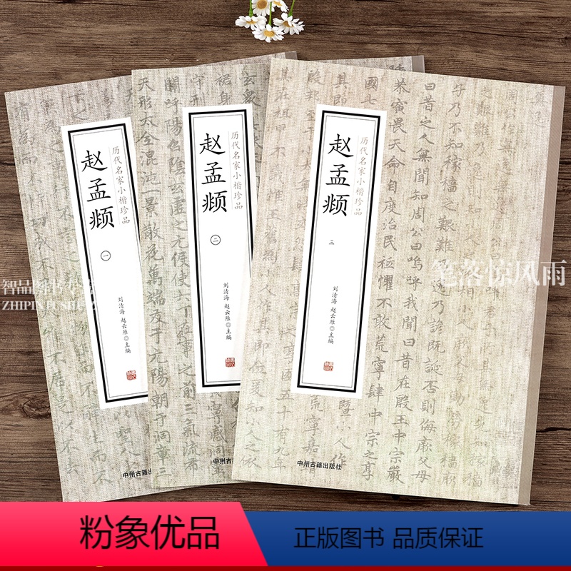 [正版]赵孟頫 全3册历代名家小楷珍品闲邪公家传 卫宣人墓志 大元敕藏御服之碑 高上大洞玉经 汲黯传 道德经 黄庭经毛