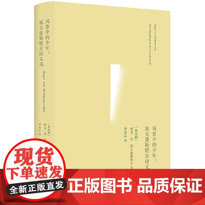 风景中的少年:霍夫曼斯塔尔诗文选(俄耳甫斯诗译丛)高清大图