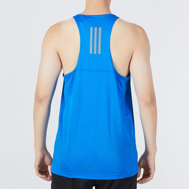 阿迪达斯 (adidas)男装上衣2023夏季新款运动服跑步健身篮球训练透气休闲运动背心H58596