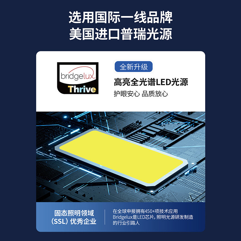 雷士照明L7系列全光谱大路灯学习阅读专用儿童护眼台灯落地灯