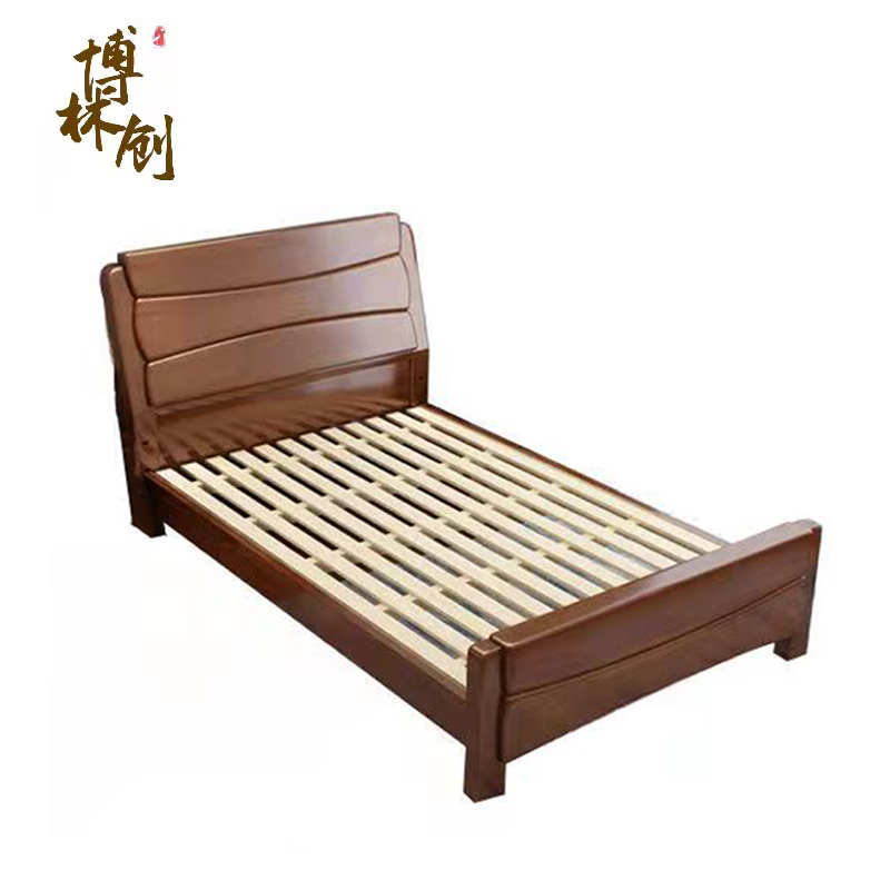 博林创 实木床 306#1.8米床 张高清大图
