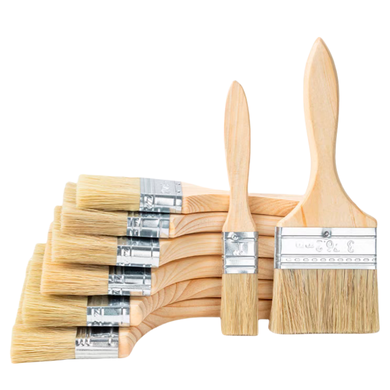 联岚猪鬃毛刷油漆刷工业用胶水刷清洁除尘扁油刷/把 加厚加长/4寸