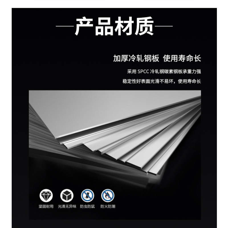 墨之麟三门衣柜900*500*1850mm/个高清大图