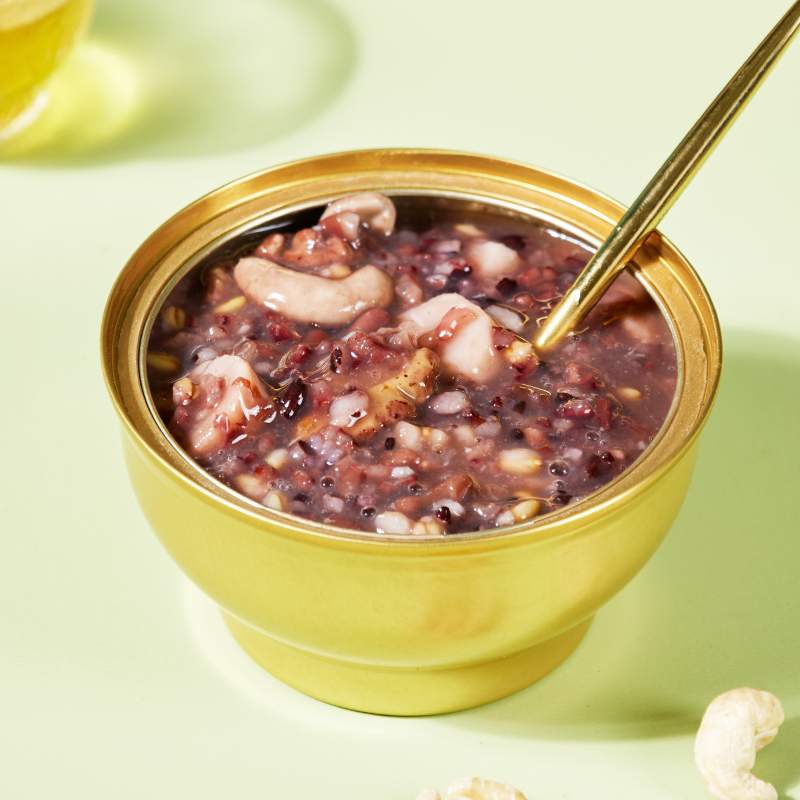 鲜品屋-1.26kg坚果山药黑米粥礼盒臻选糯米黑米赤小豆山药核桃仁腰果仁高清大图