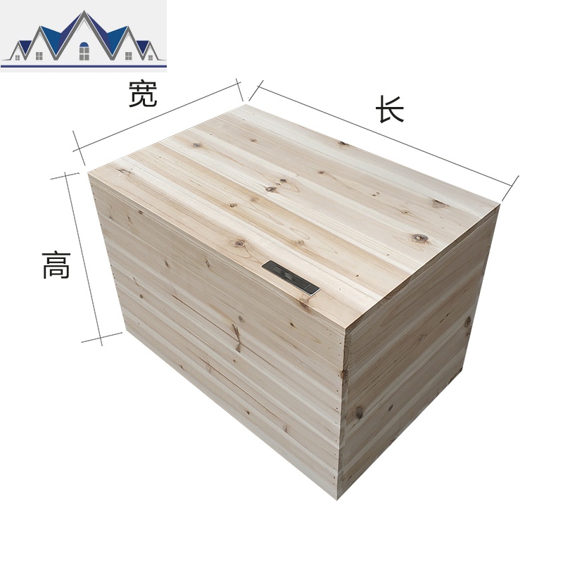 实木箱子拼床定制可移动榻榻米组合大木箱长方形加宽拼接床储物箱 三维工匠高清大图