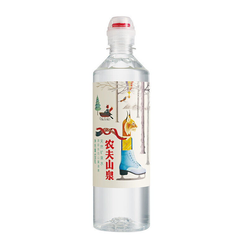 农夫山泉 饮用水 饮用天然矿泉水 535ml*24瓶 运动盖款 整箱装 535ml*24瓶
