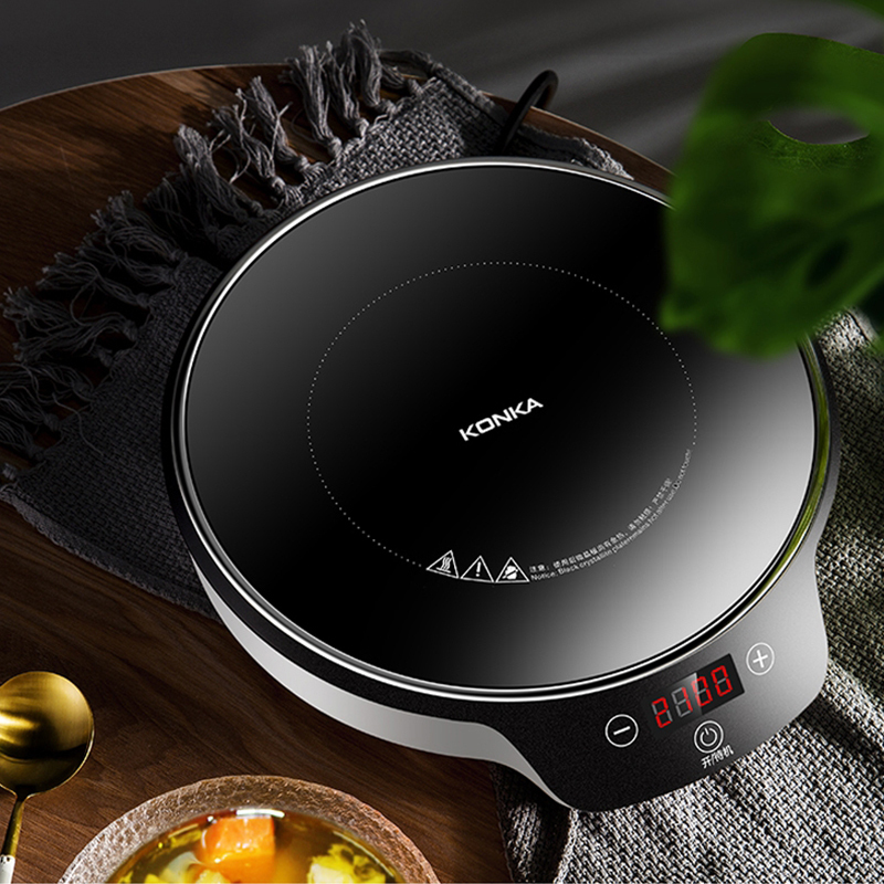 康佳电磁炉家用2100w大功率8档火力智能触控圆形火锅炉电磁灶keo21cs