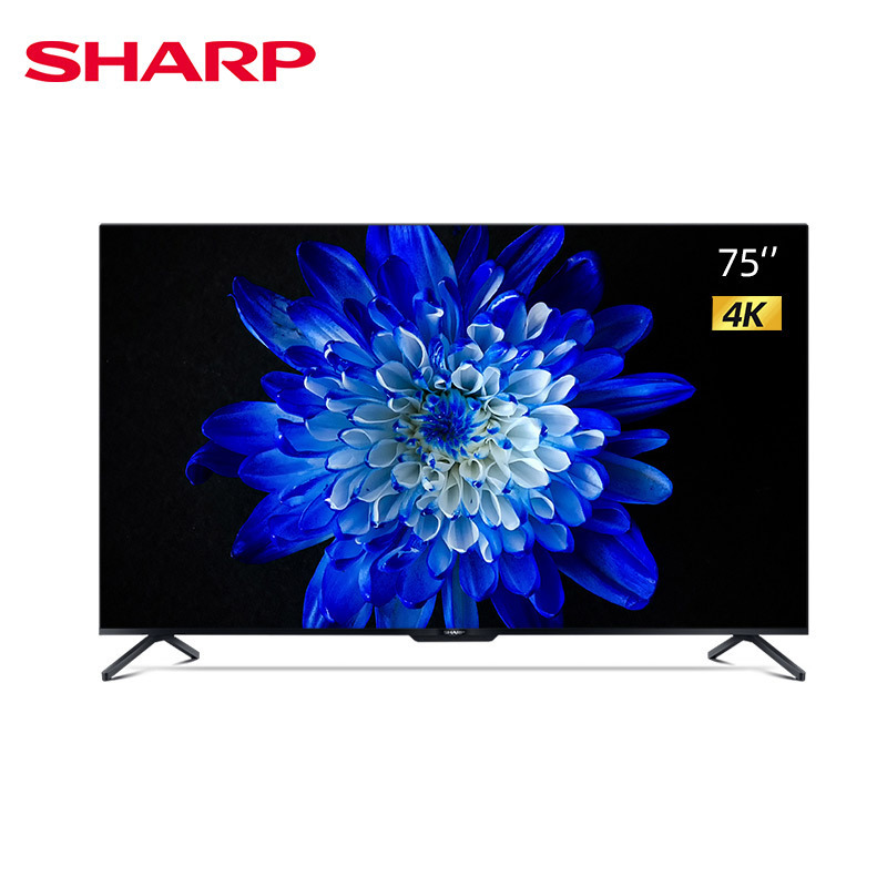 夏普(SHARP)4T-M75Q5EA 75英寸 AI远场语音 HDR10 4K超高清 一键投屏 智能平板电视展示机挂墙