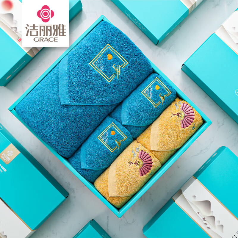 洁丽雅(GRACE)W2926/W2927西子.浴巾五件套 L2024108
