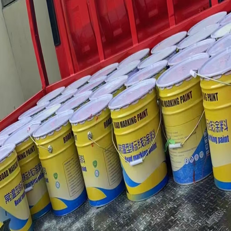 大泽勭力丙烯酸划线漆(黄色)25kg桶高清大图