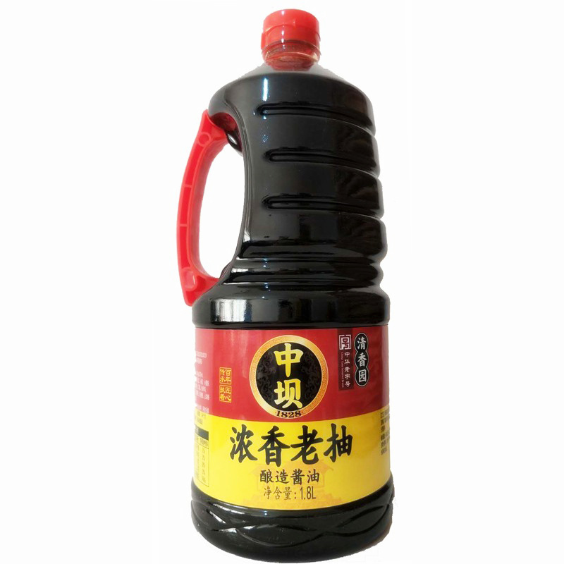 中坝浓香老抽1.8L 酿造酱油厨房调味品